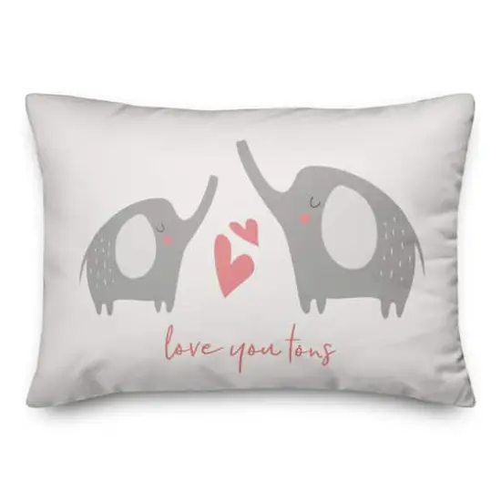 Elephant Love Throw Pillow {1}