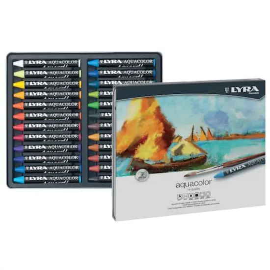 Lyra Aquacolor 24 Color Crayon Set {1}