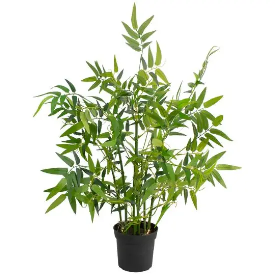 24" Potted LED Bamboo Plant {1}