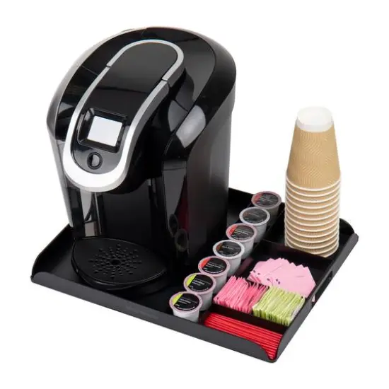 Mind Reader Anchor Collection 7-Pod Capacity Black Coffee Station Countertop Organizer {6}