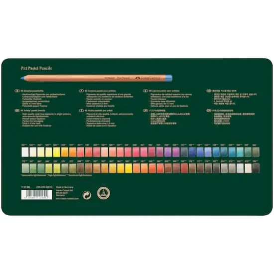 Faber-Castell Pitt 60 Color Pastel Pencil Set {7}