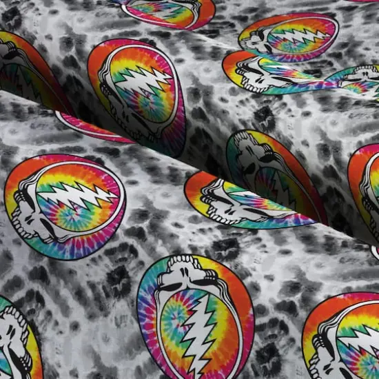 Warner Grateful Dead Tie Dye Steal Your Face Cotton Fabric {4}