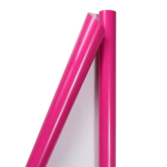 JAM Paper Glossy Gift Wrap, 2ct. Fuchsia {1}