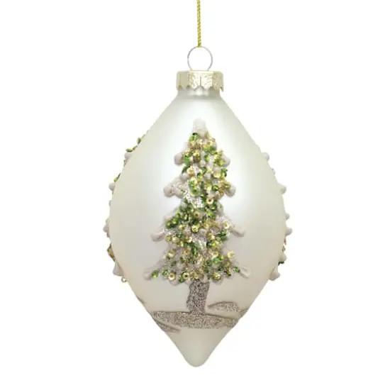 6ct. Christmas Tree Glass Ornaments {4}