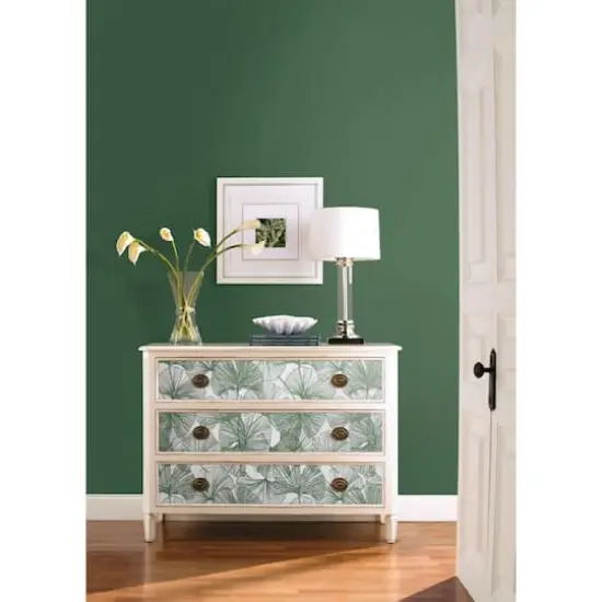 RoomMates Gingko Leaves Peel & Stick Wallpaper Green {4}