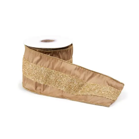 4" x 5yd. Gold Shimmer Wired Ribbon, 2ct. {4}
