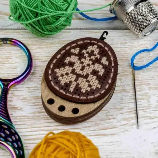 Wonderland Crafts Abstract Flowers Needle Threader Embroidery Kit, 2ct. {1}