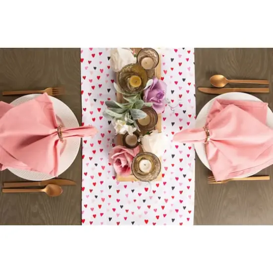 DII&reg; 72" Confetti Hearts Print Table Runner {5}