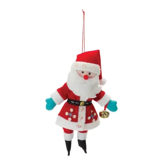 12ct. 8" Plush Santa Ornaments {4}