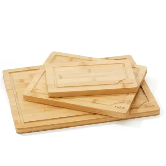 JoyJolt&reg; 3-Piece Bamboo Cutting Board Set {1}