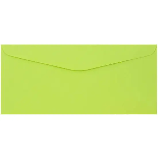 JAM Paper #9 Business Envelopes, 50ct. Ultra Lime {1}