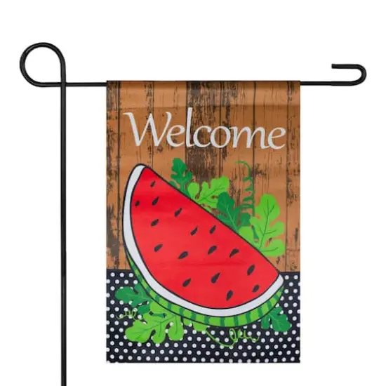 Welcome Watermelon Slice Spring Outdoor Garden Flag {4}
