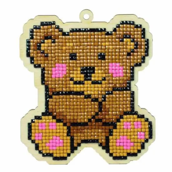 Wizardi Teddy Diamond Painting Ornament Kit {1}