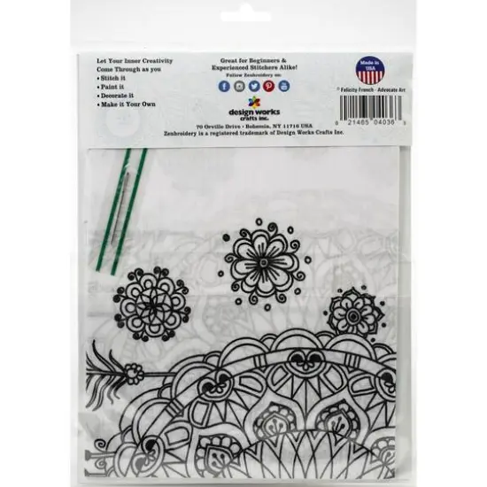 Design Works™ Zenbroidery Trendy Dream Catcher Stamped Embroidery Kit {3}