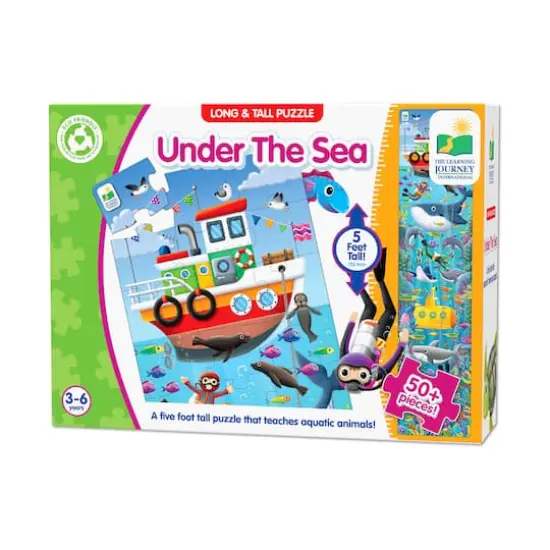 Long & Tall Puzzle - Under The Sea: 50+ Pcs {1}
