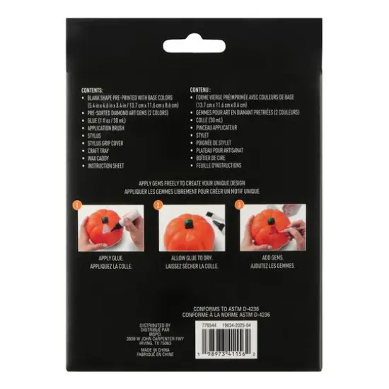 5.5" Skull Light-Up 3D Diamond Art Kit by Make Market&reg; {5}