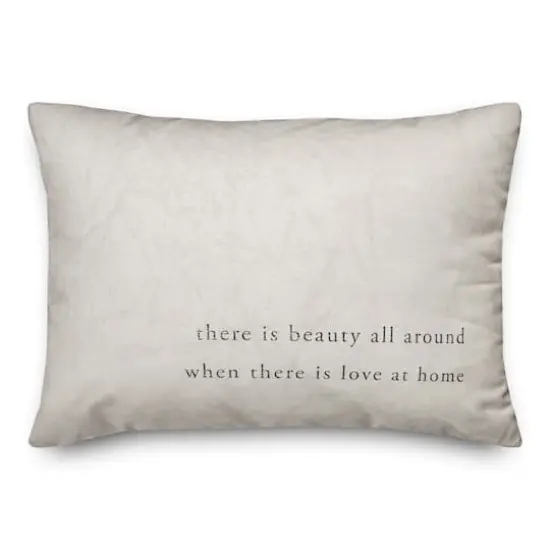 Love at Home Indoor/Outdoor Lumbar Pillow {1}