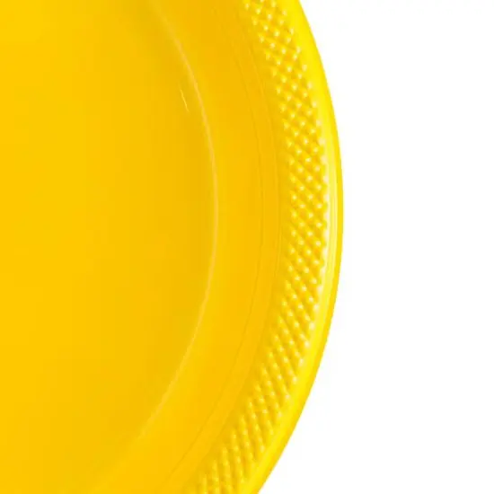 JAM Paper 7" Plastic Party Plates, 20ct. Yellow {4}