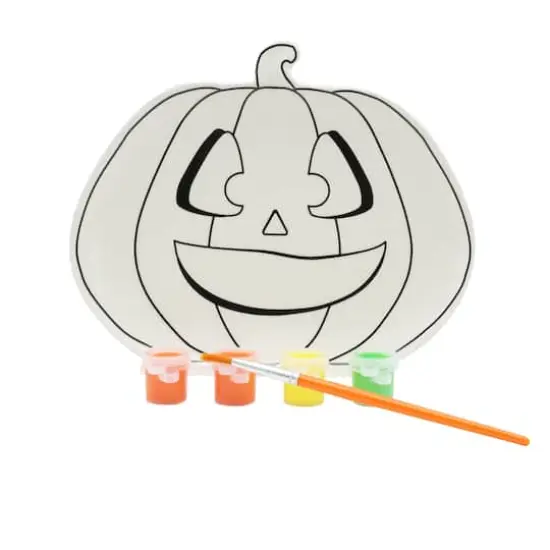 Jack-o'-Lantern Color-In Plate Kit by Creatology&trade; {1}