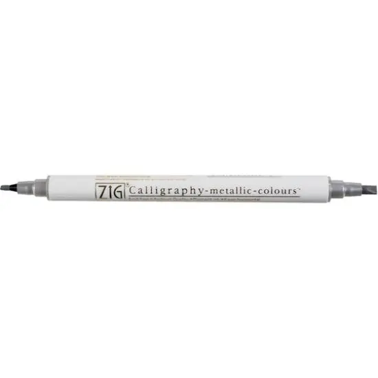 ZIG&reg; Metallic Calligraphy Dual-Tip Markers Set {4}