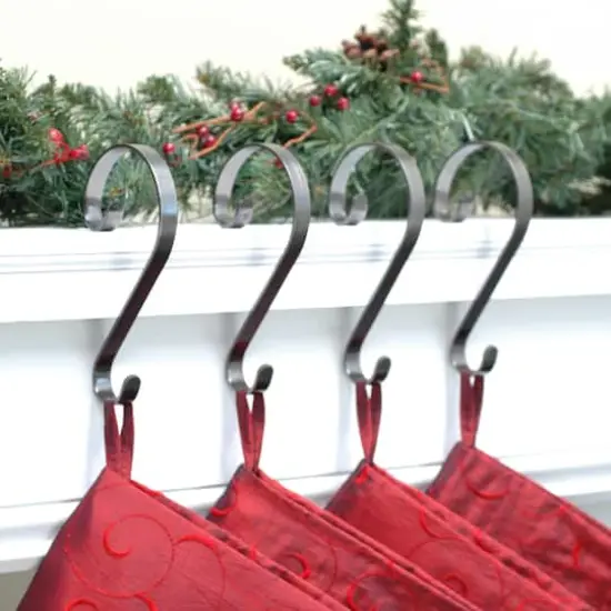 Haute Decor Stocking Scroll&reg; Pewter Stocking Holders, 4ct. {3}