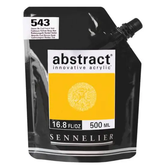 Sennelier Abstract&reg; Innovative Acrylic, 500mL 543 Cadmium Yellow Deep Hue {1}