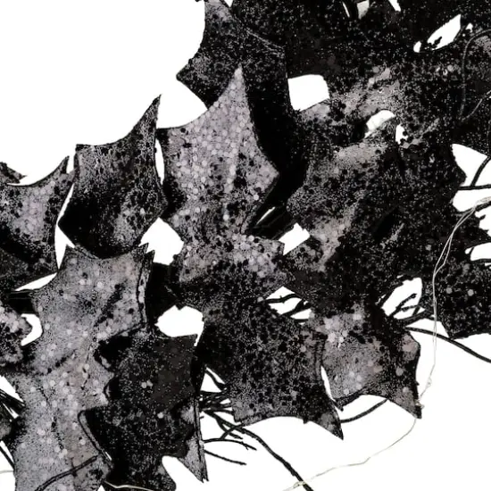 Glitzhome&reg; 26" Lighted Halloween Bat Wreath {7}