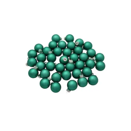Whitehurst 40ct. 1.25" Matte Glass Ball Ornaments Green Matte {3}