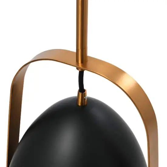 Hello Honey&reg; 5.9ft. 2-Tone Metal Ceiling Light Black and Brushed Gold {4}