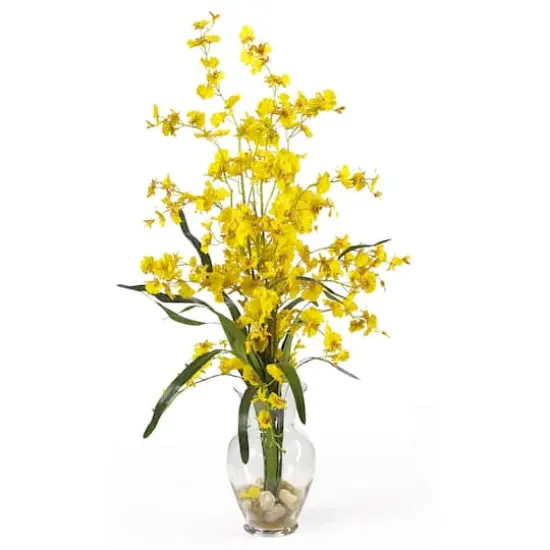 2.5ft. Yellow Dancing Lady Arrangement in Vase {1}