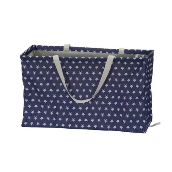 Household Essentials Krush&reg; Blue Stars Canvas Tote {9}