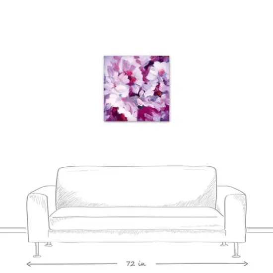 Lilac Florals 24" x 24" Canvas Wall Art {6}