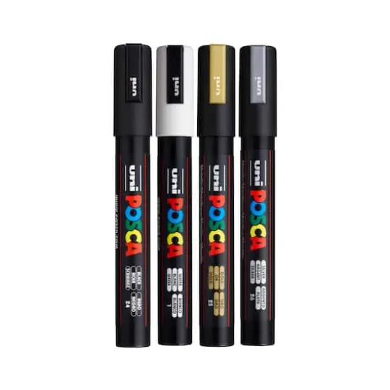 POSCA&reg; PC-5M Medium Metallic Paint Markers {4}