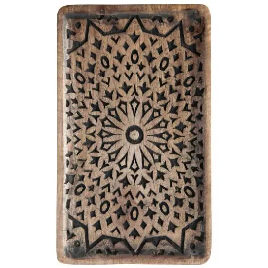 Hello Honey&reg; Hand-Carved Mango Wood Tray {7}