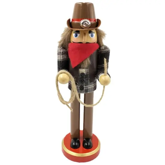 Santa's Workshop 12" Lassoing Cowboy Nutcracker {1}