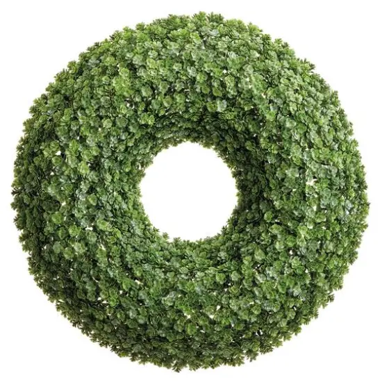 20" Green Soft Touch Sedum Wreath {1}