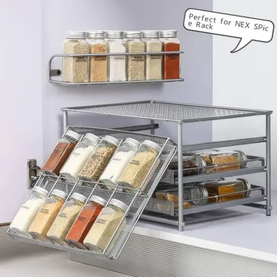 4oz. Glass Spice Jars Set {6}