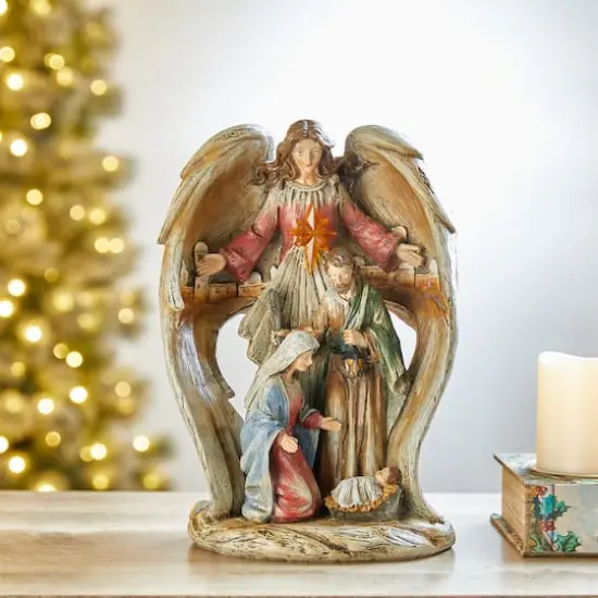Glitzhome&reg; 11" Nativity D&eacute;cor {4}