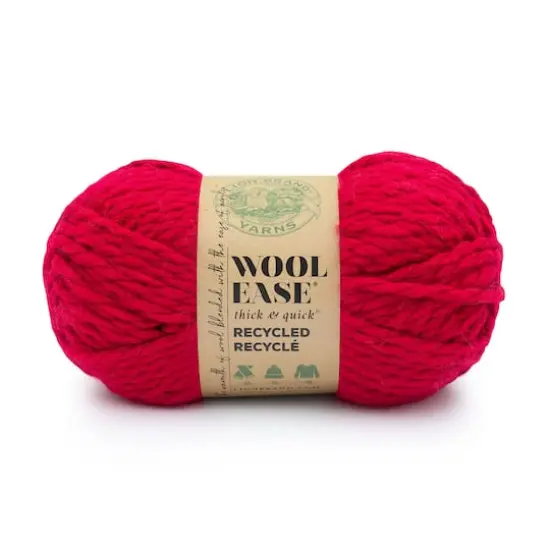 Lion Brand&reg; Wool-Ease&reg; Thick & Quick&reg; Recycled Solid Yarn Red {1}