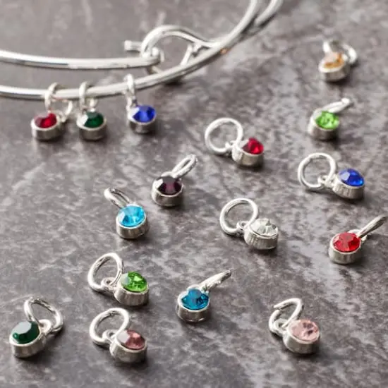 Mini Rhodium-Colored Glass Charm Mix by Bead Landing&trade; {3}
