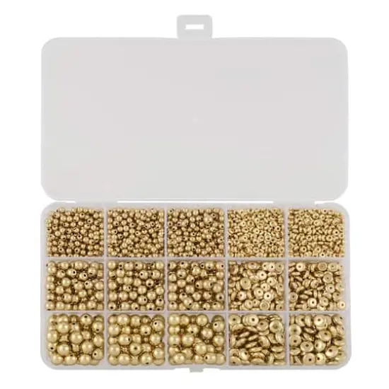 Gold Plastic Spacer Bead Mix by Bead Landing&trade; {3}