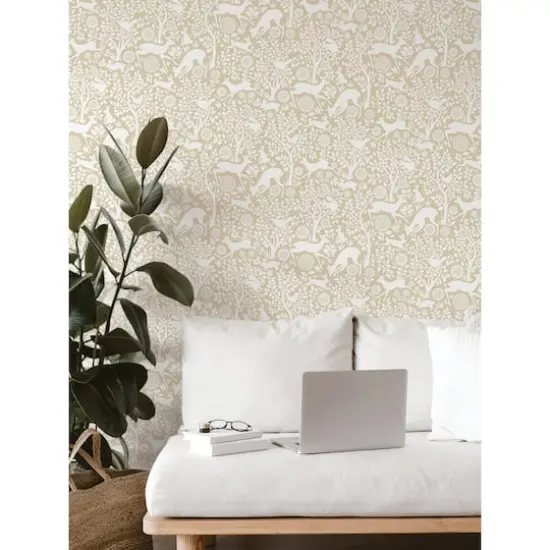NuWallpaper Cream Merriment Peel & Stick Wallpaper {3}