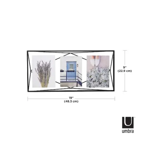 Umbra Black Prisma 3 Opening Picture Frame {2}