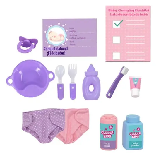 New Adventures Cuddle Kids&reg; Play All Day Baby Doll Playset {5}