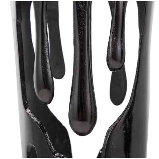 Black Contemporary Aluminum Drip Vase Set {3}