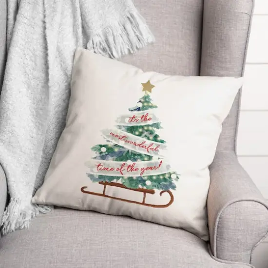 Most Wonderful Tree 18x18 Throw Pillow {1}