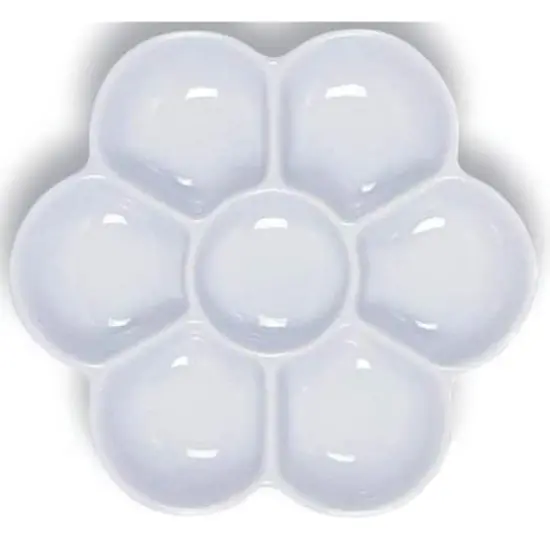 Yasutomo&reg; Porcelain 7 Well Watercolor Sectional Dish {1}