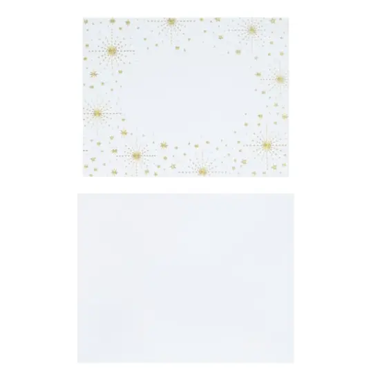 Gold Snowflake Card & Envelope Set by Recollections&trade; {1}