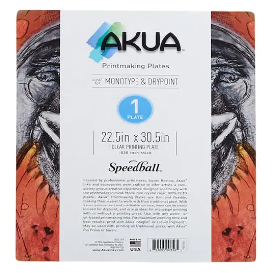 Speedball&reg; Akua&trade; Clear Printing Plate, 22.5" x 30.5" {1}