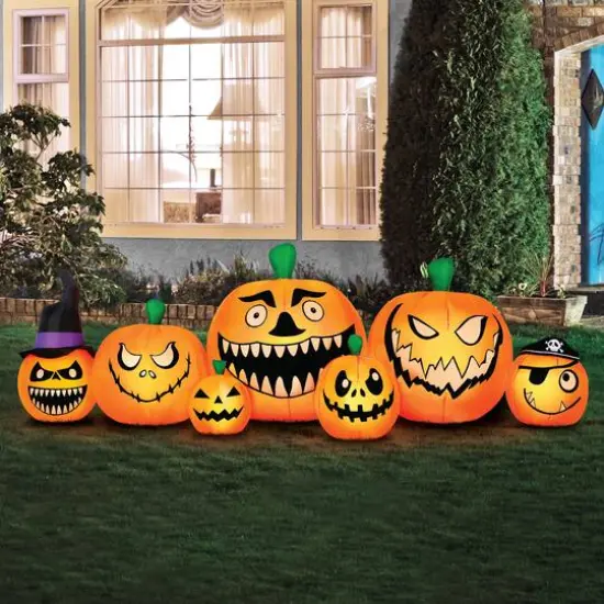 8ft. Occasions Inflatable Halloween Pumpkin Patch {4}